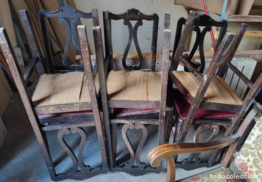 Antig&uuml;edades: JUEGO DE 6 SILLAS ANTIGUAS - Foto 2