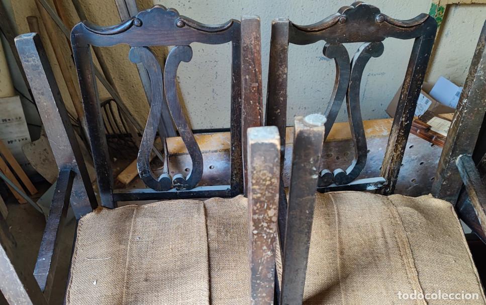 Antig&uuml;edades: JUEGO DE 6 SILLAS ANTIGUAS - Foto 3