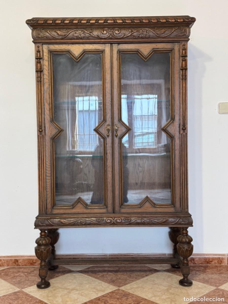 Antig&uuml;edades: COMEDOR DE ROBLE EN MADERA TALLADA - Foto 8