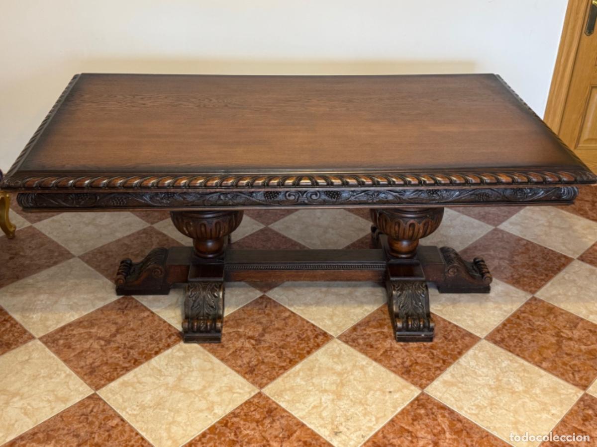 Antig&uuml;edades: COMEDOR DE ROBLE EN MADERA TALLADA - Foto 14