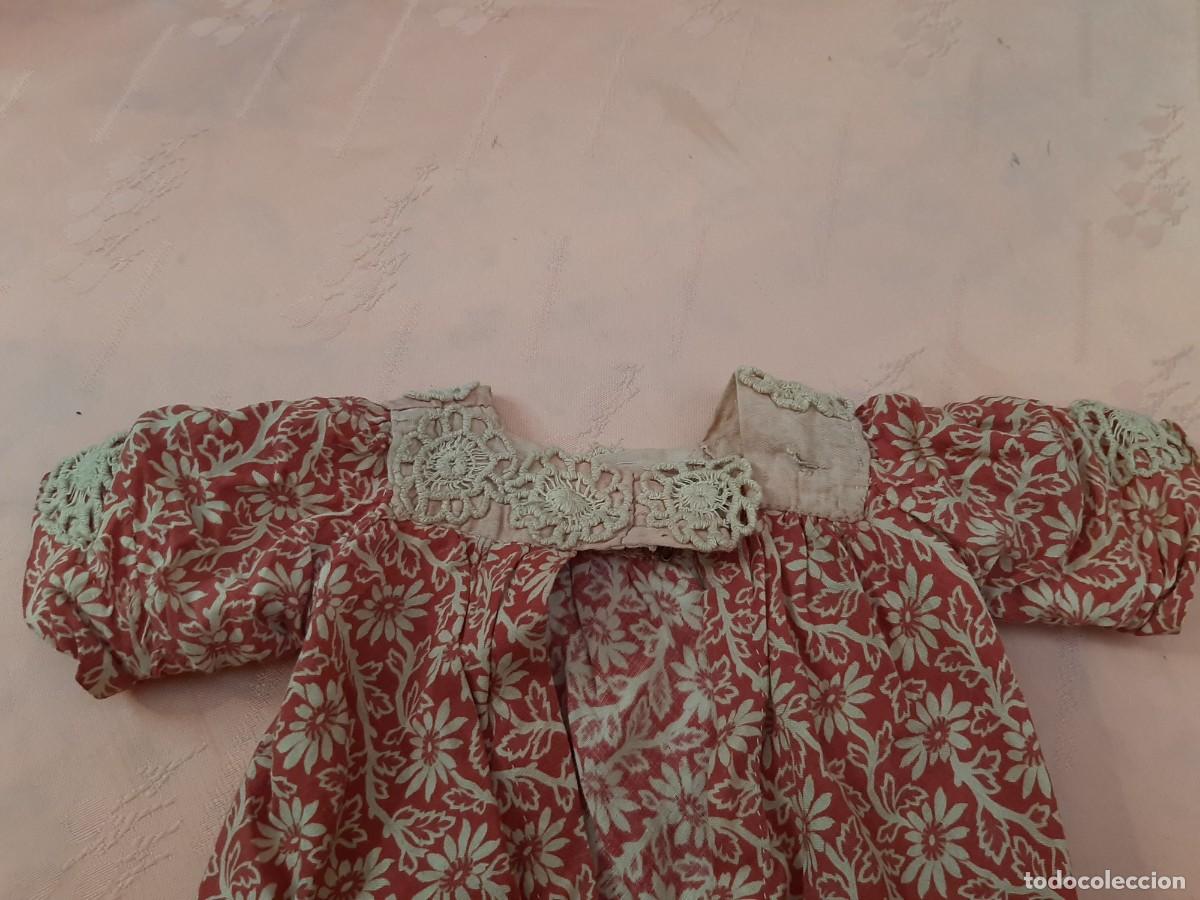 Antig&uuml;edades: VESTIDO ANTIGUO DE ALGODON CON ENCAJE DE ALGODON - Foto 4