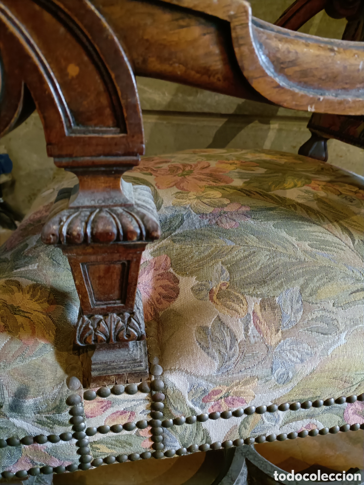 Antig&uuml;edades: Silla/sill&oacute;n franc&eacute;s S.XIX - Foto 5