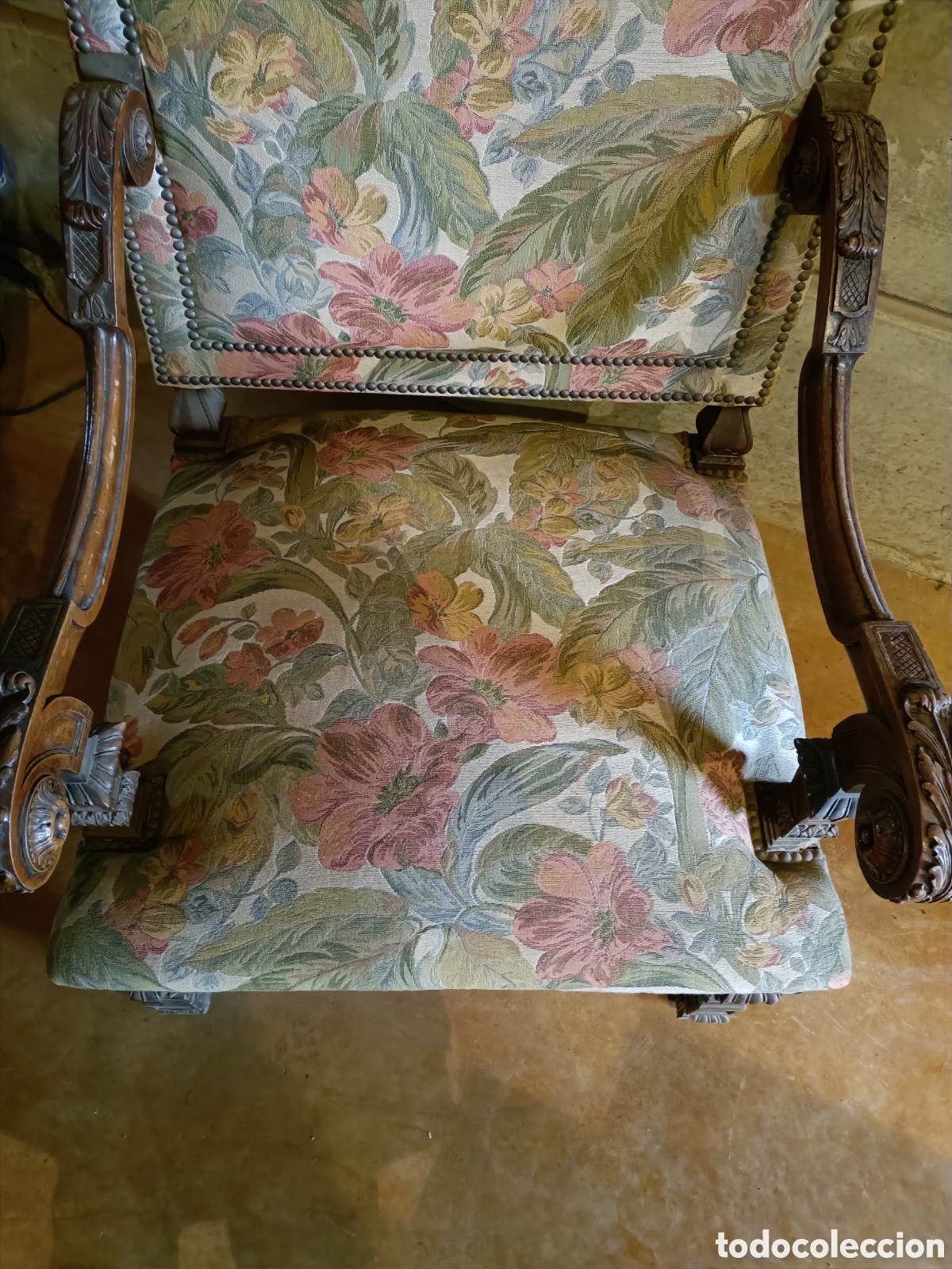 Antig&uuml;edades: Silla/sill&oacute;n franc&eacute;s S.XIX - Foto 7