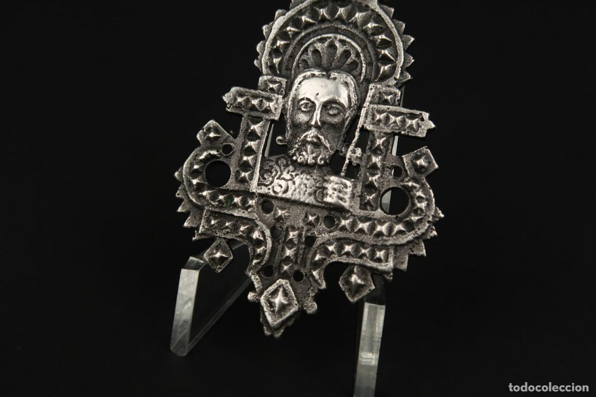 Antig&uuml;edades: Antigua Medalla Religiosa de Plata - Foto 3