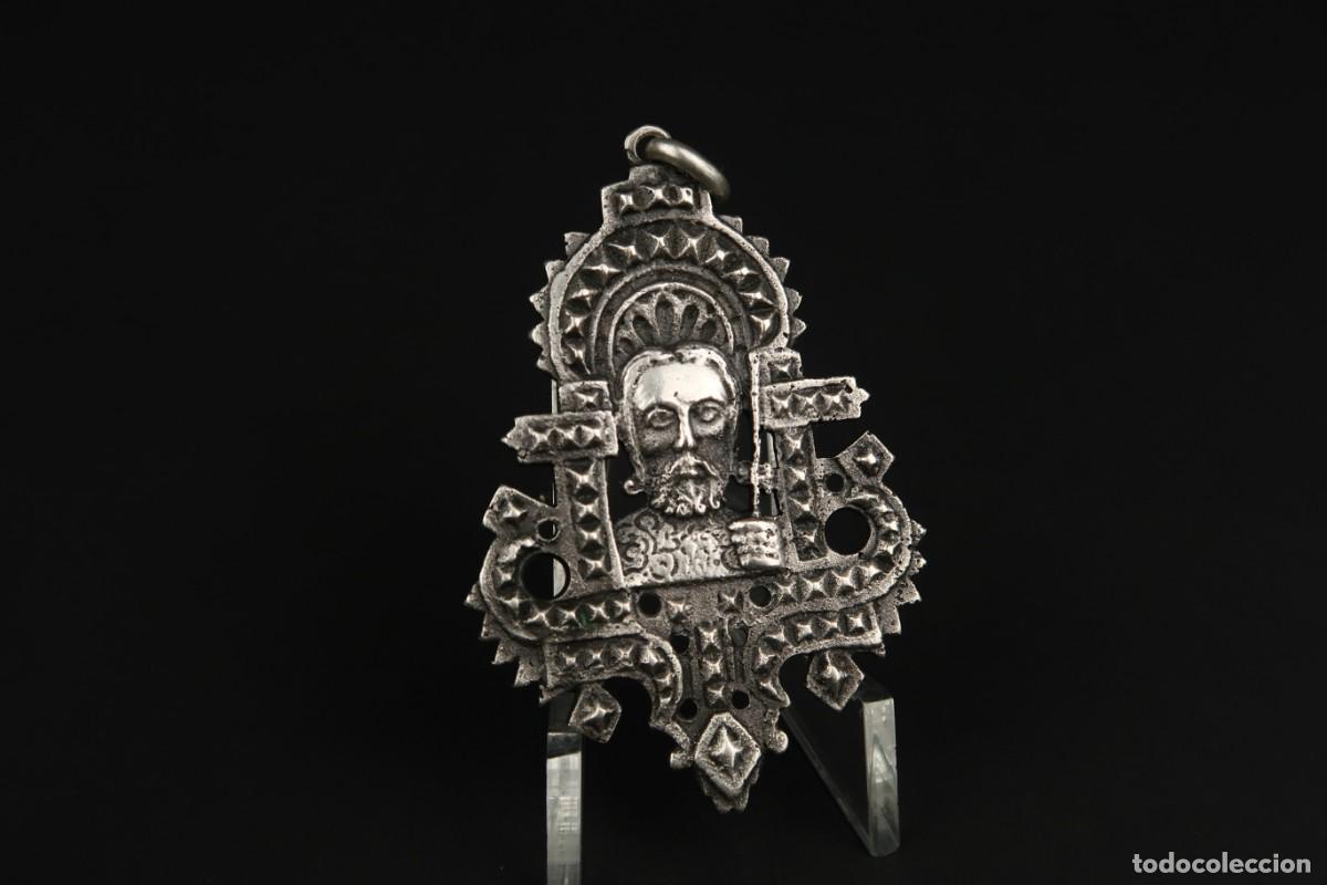 Antig&uuml;edades: Antigua Medalla Religiosa de Plata - Foto 4