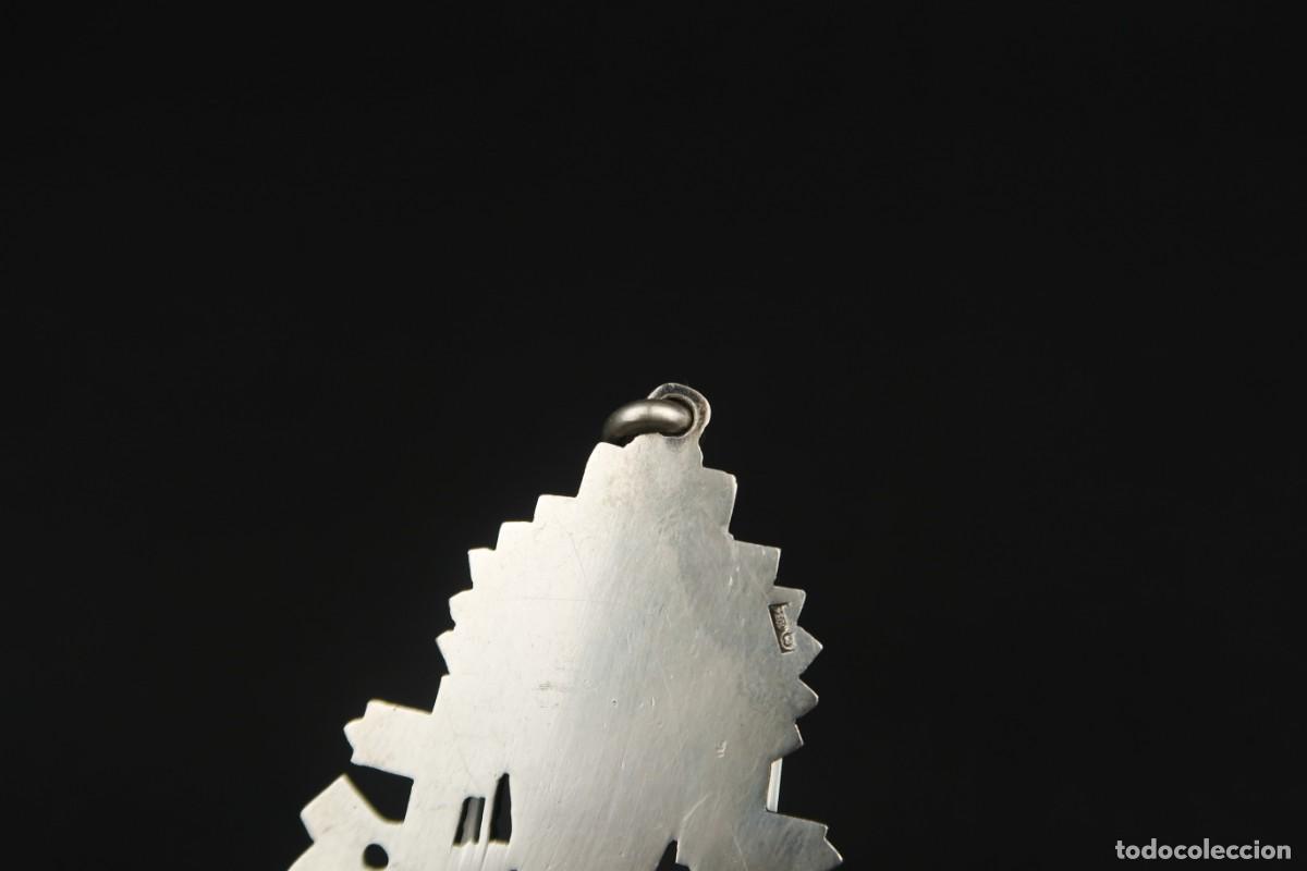 Antig&uuml;edades: Antigua Medalla Religiosa de Plata - Foto 6