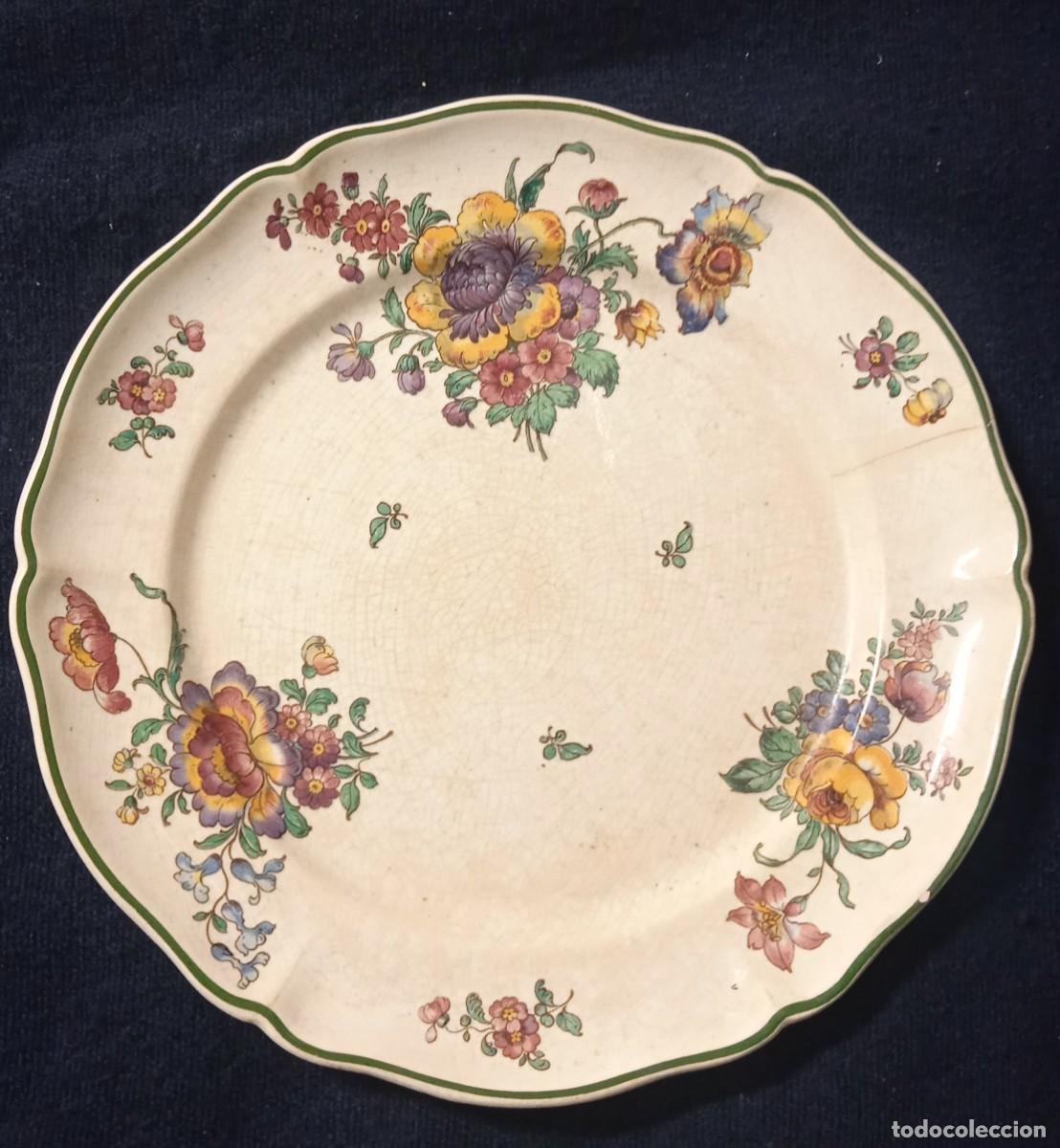 Antig&uuml;edades: Antiguo plato porcelana . - Foto 1