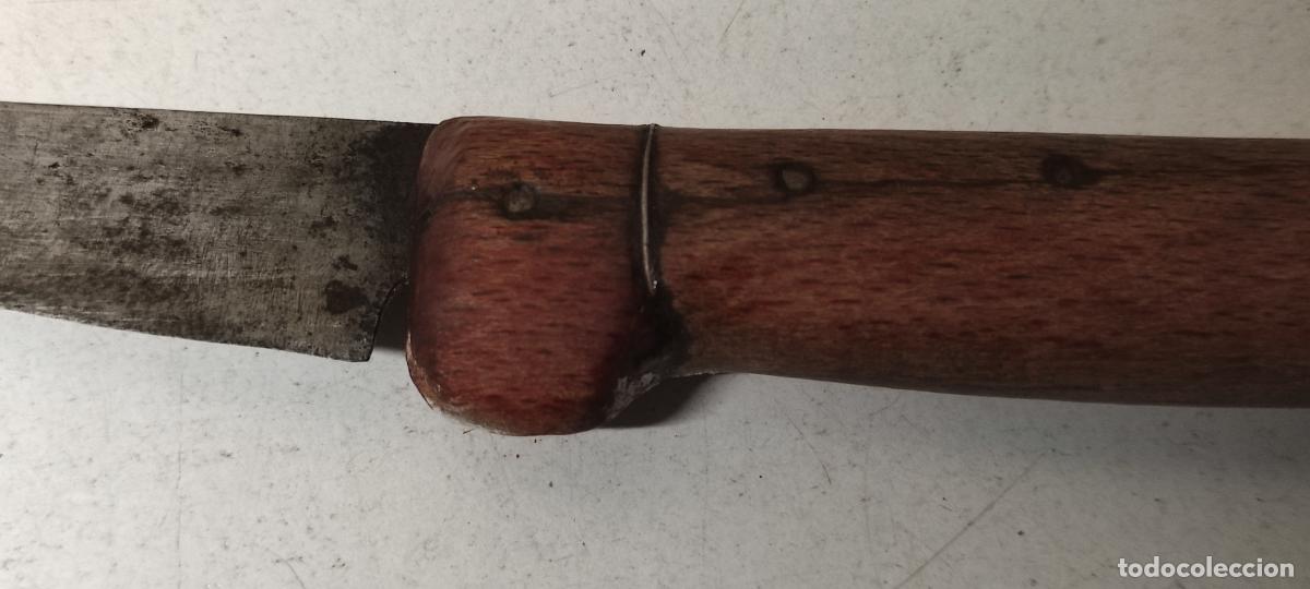 Antig&uuml;edades: ANTIGUO CUCHILLO DE CARNICERO - Foto 4