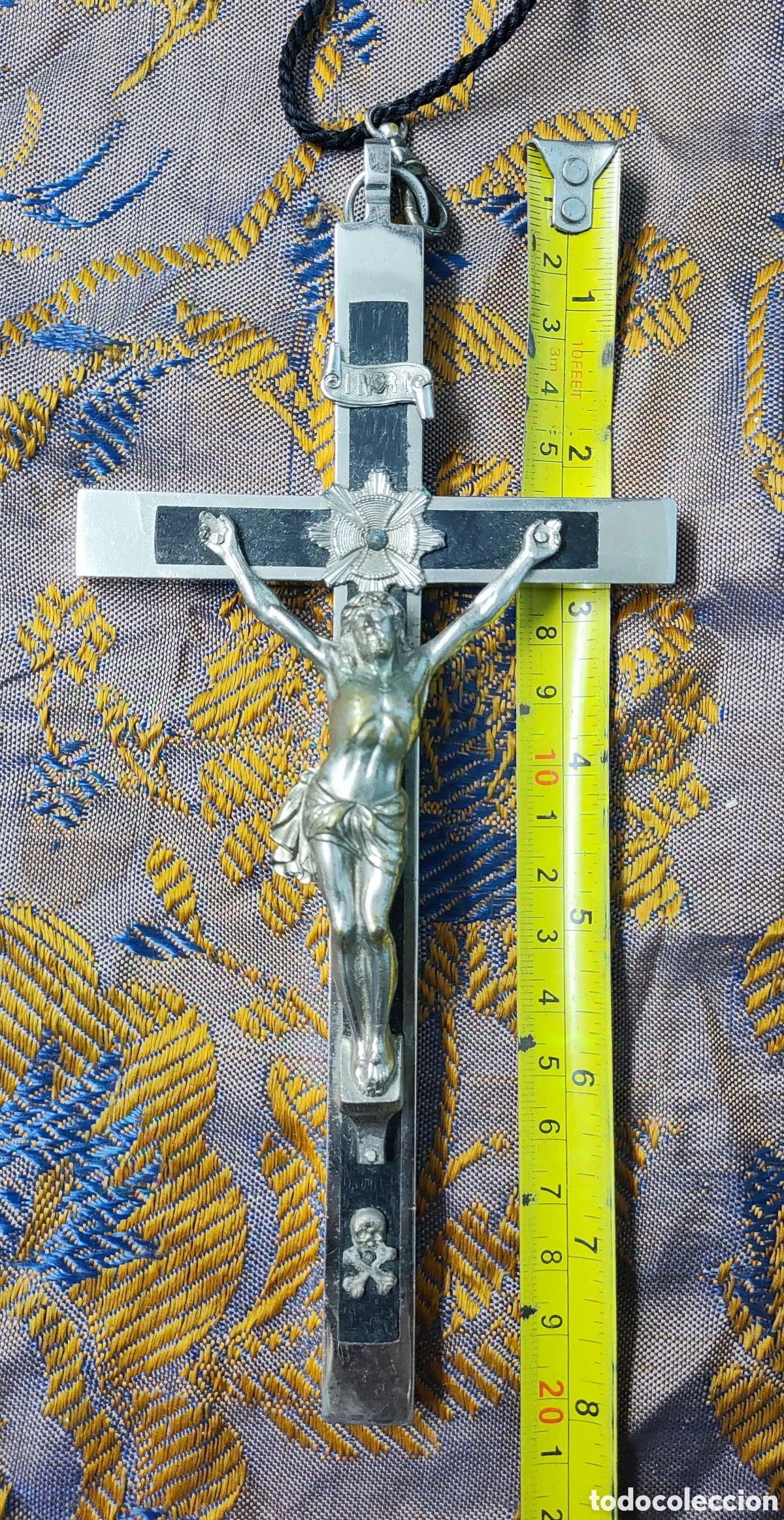 Antig&uuml;edades: CRUCIFIJO PECTORAL, DE CONVENTO - Foto 2