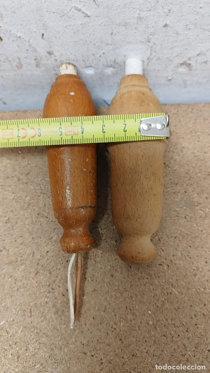 Antig&uuml;edades: Dos antiguos interruptores,llave de luz de madera .Sin probar. - Foto 7