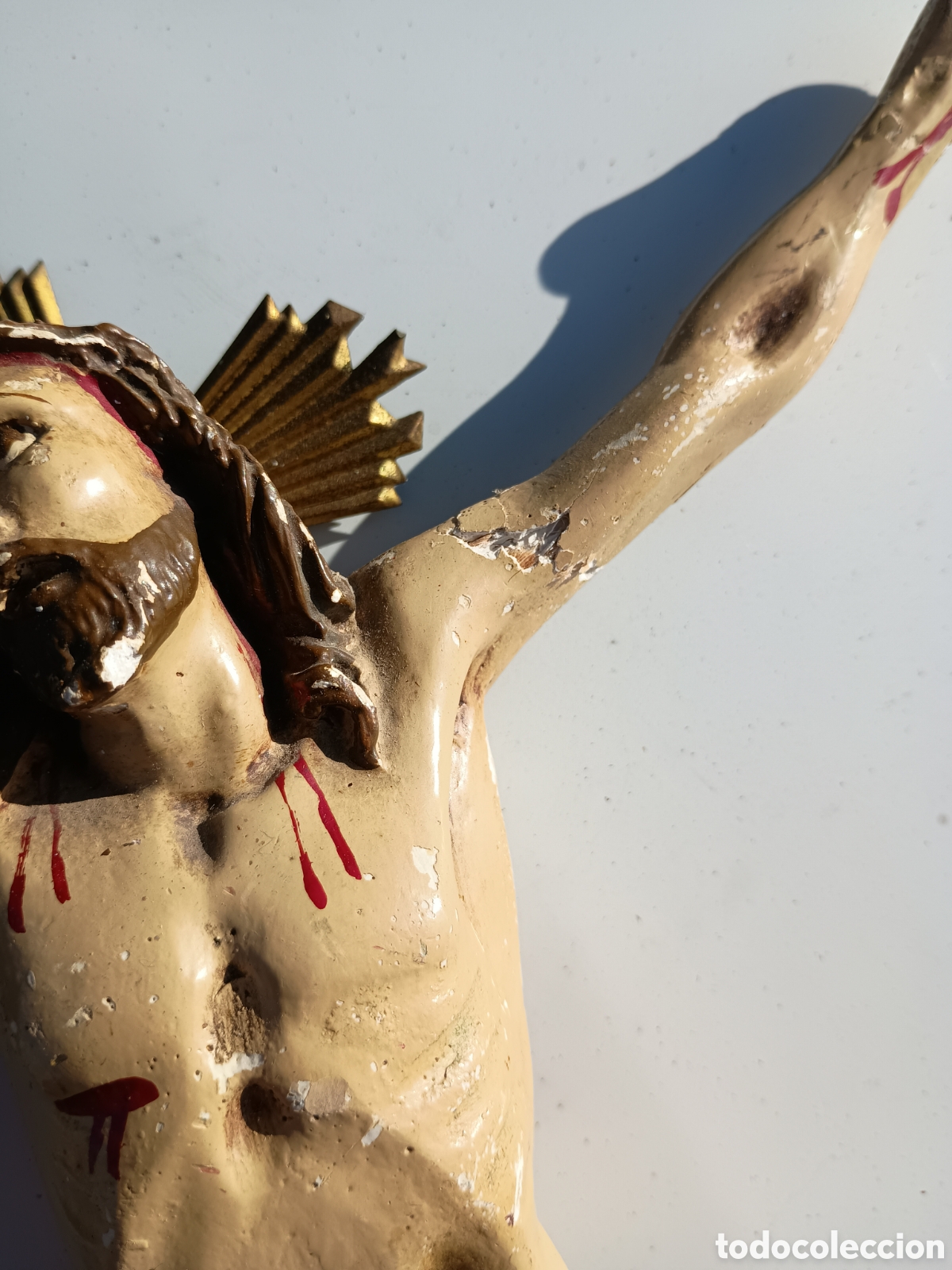 Antig&uuml;edades: Figura religiosa Jes&uacute;s - Foto 2