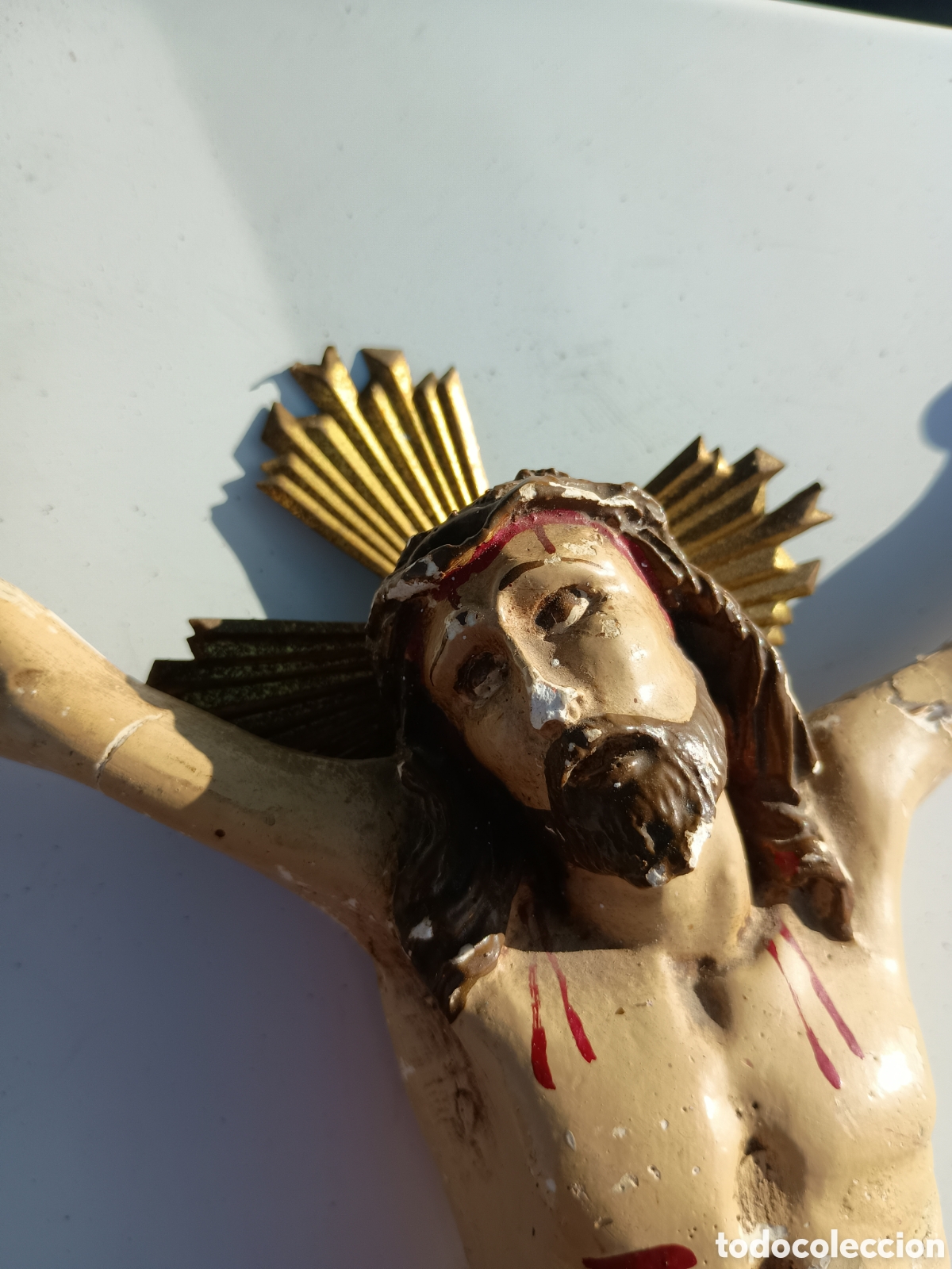 Antig&uuml;edades: Figura religiosa Jes&uacute;s - Foto 3
