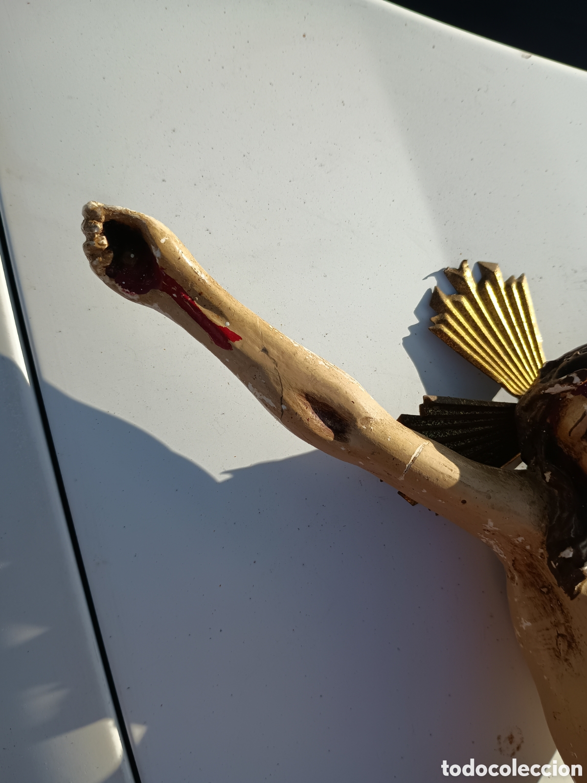 Antig&uuml;edades: Figura religiosa Jes&uacute;s - Foto 4
