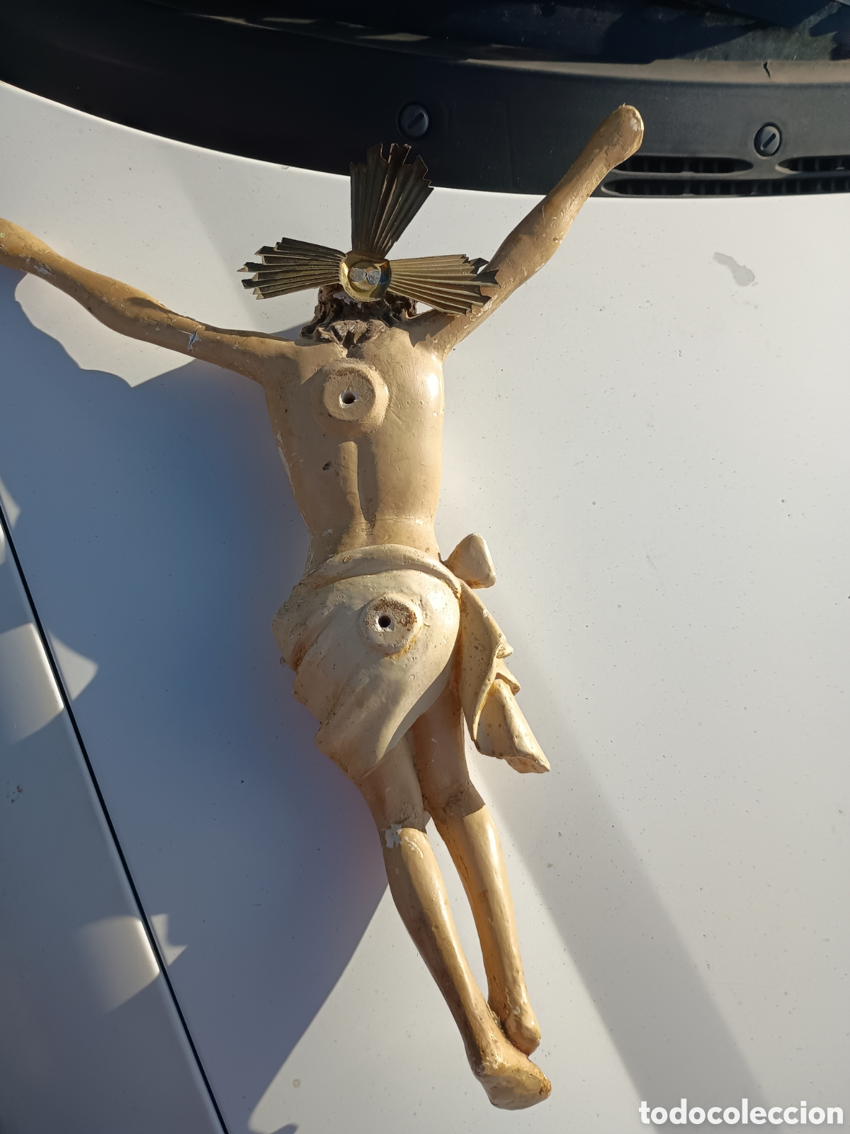Antig&uuml;edades: Figura religiosa Jes&uacute;s - Foto 7