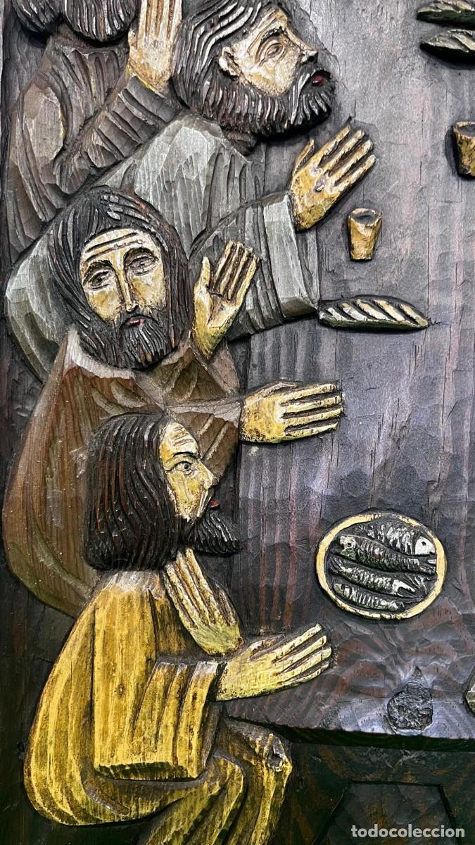 Antig&uuml;edades: Retablo de madera tallada de La &Uacute;ltima Cena - Foto 1