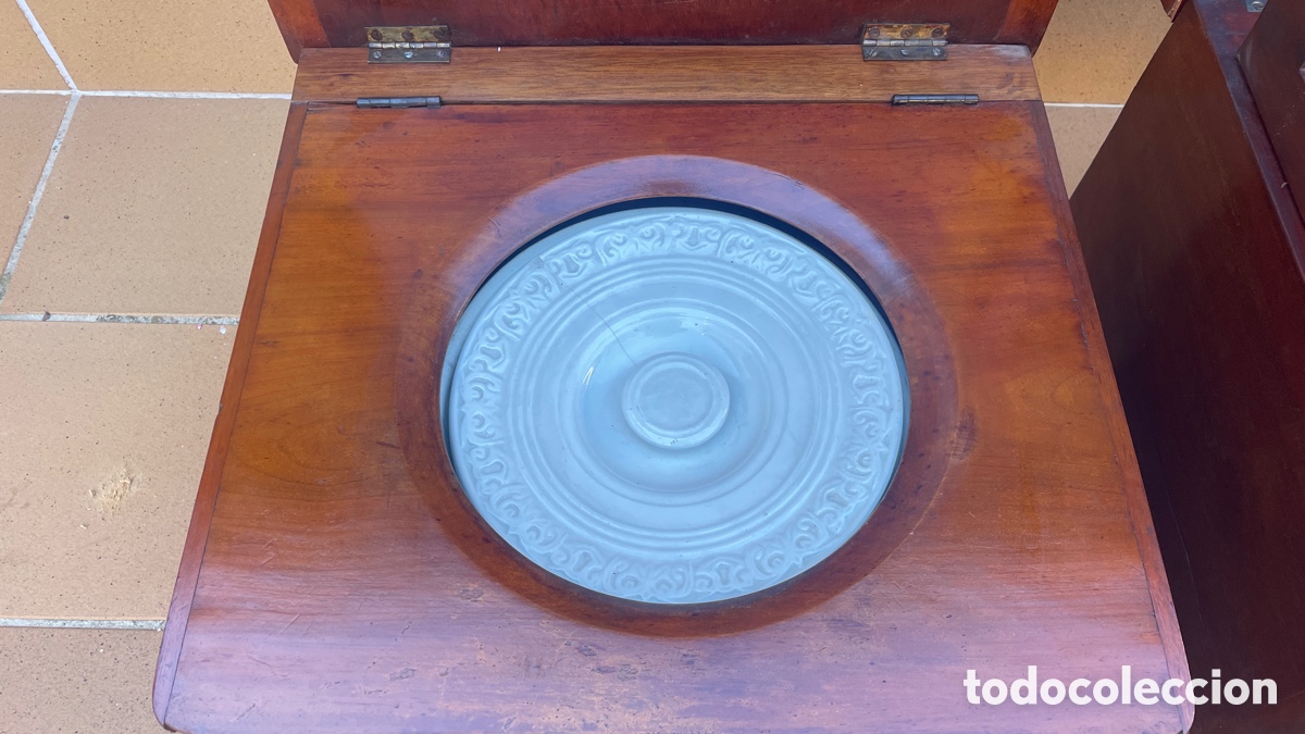 Antig&uuml;edades: Silla Inodoro lote completo - Foto 2