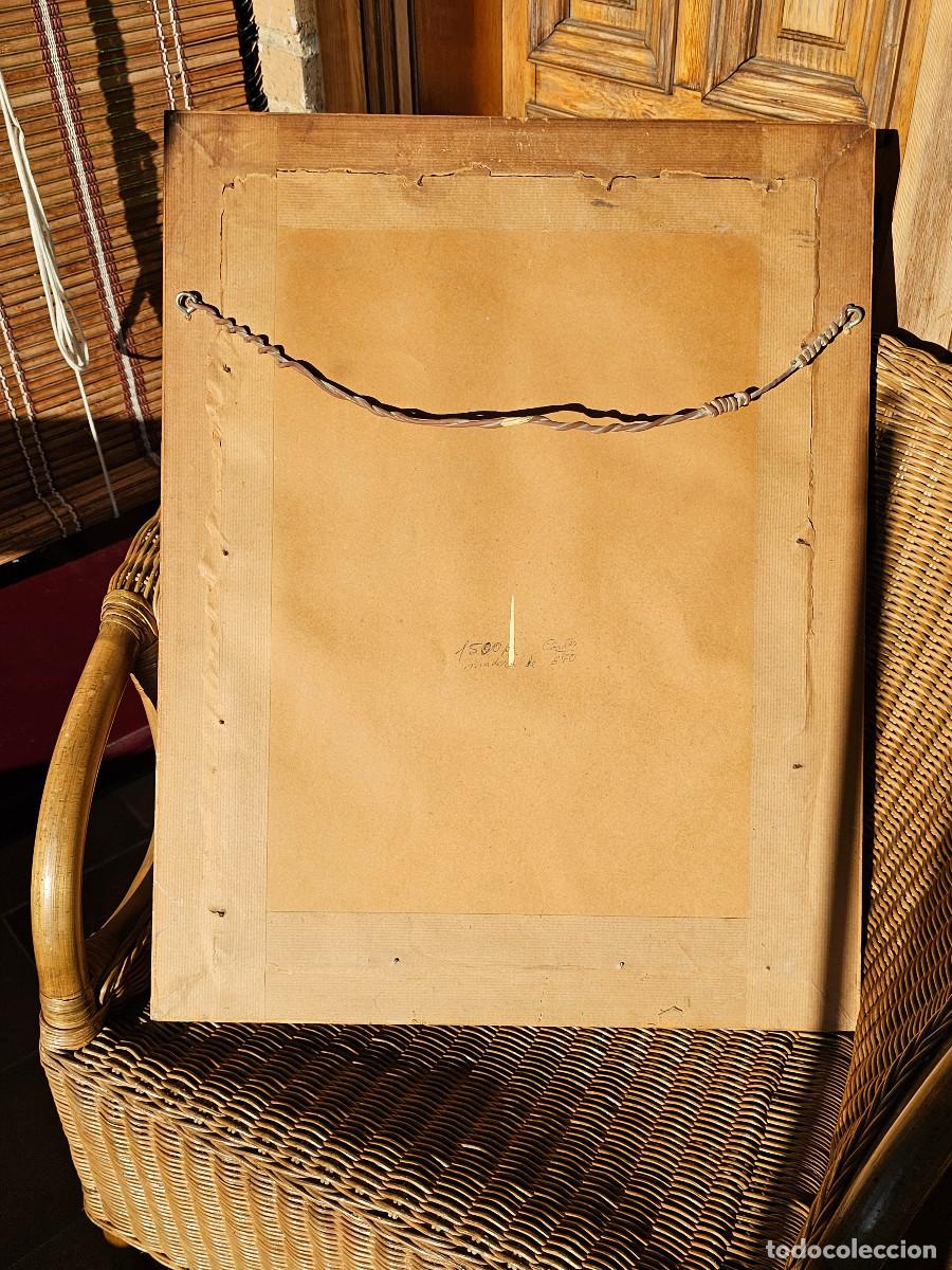 Antig&uuml;edades: CUADRO BORDADO SOBRE SEDA, SIGLO XIX - Foto 17