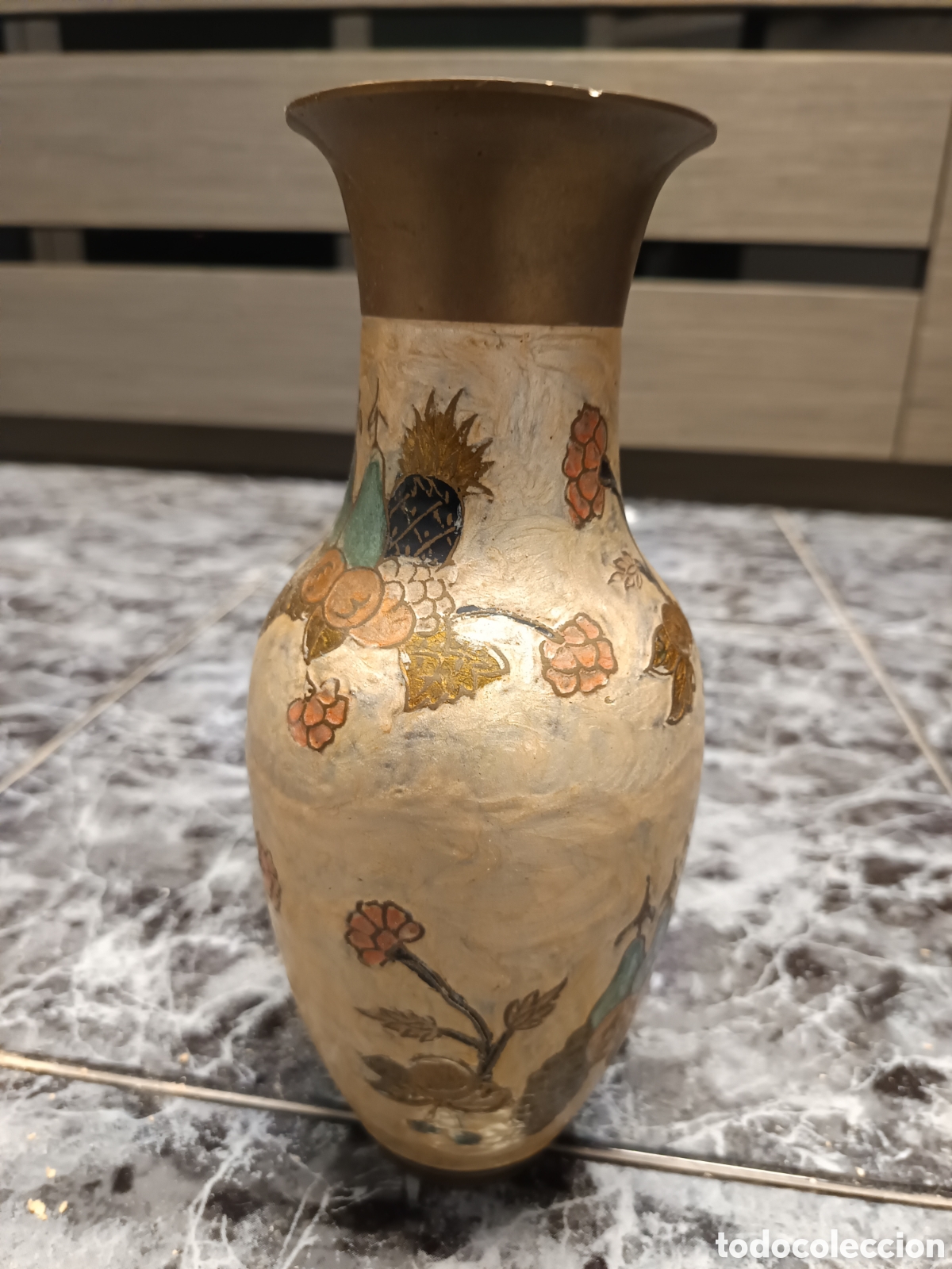 Antig&uuml;edades: Florero indio antiguo de unos 25 cm - Foto 2