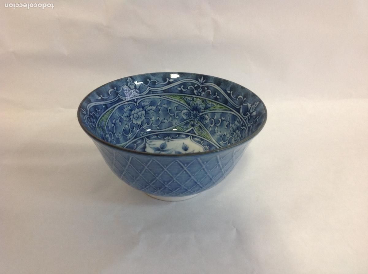 Antig&uuml;edades: Cuenco de porcelana China azul - Foto 1