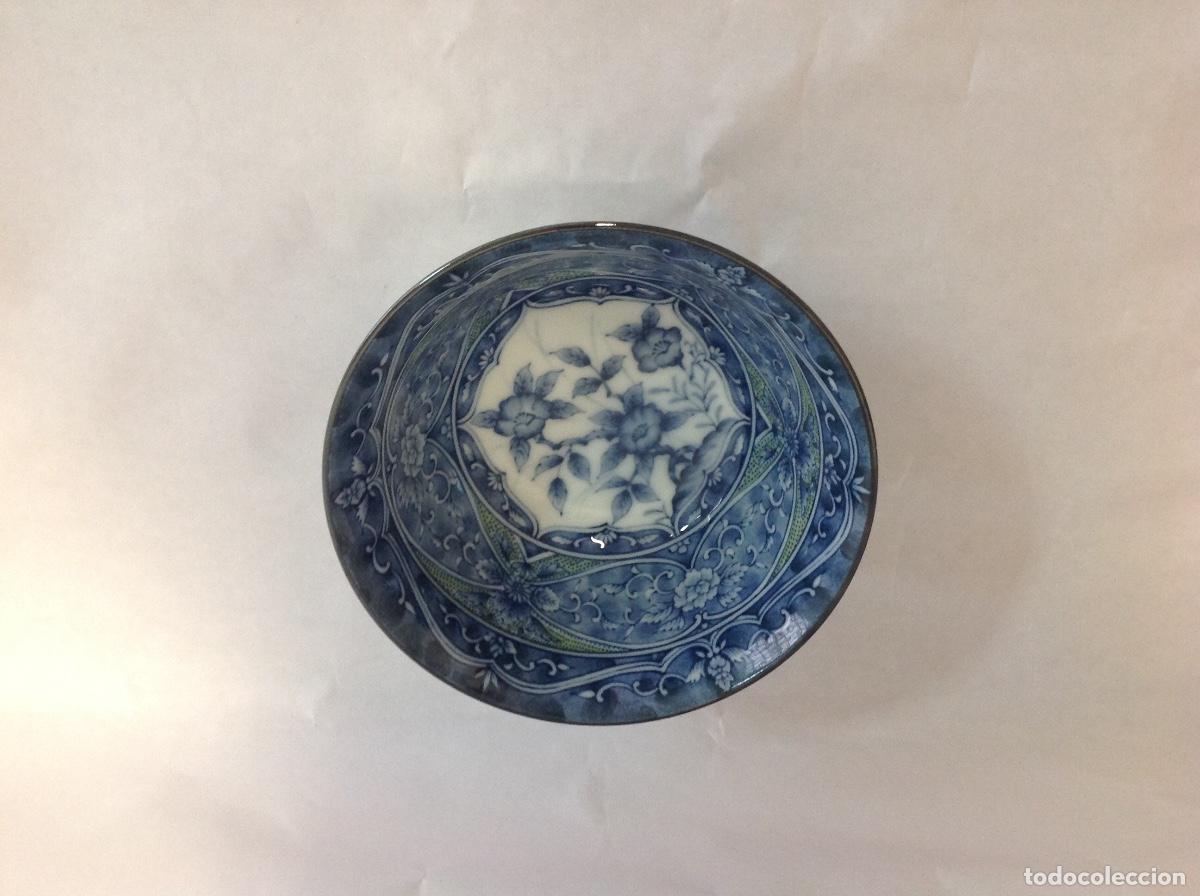 Antig&uuml;edades: Cuenco de porcelana China azul - Foto 2