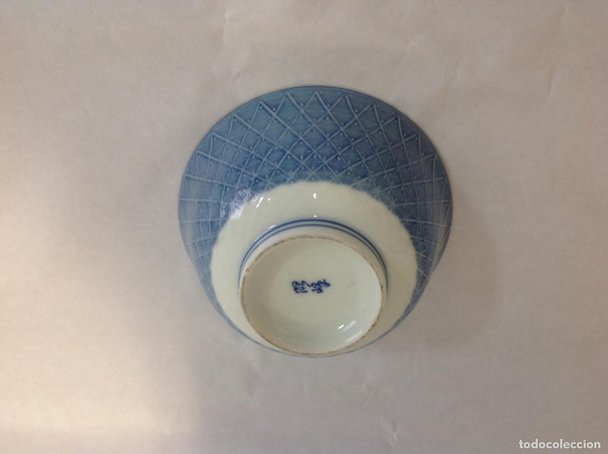 Antig&uuml;edades: Cuenco de porcelana China azul - Foto 3