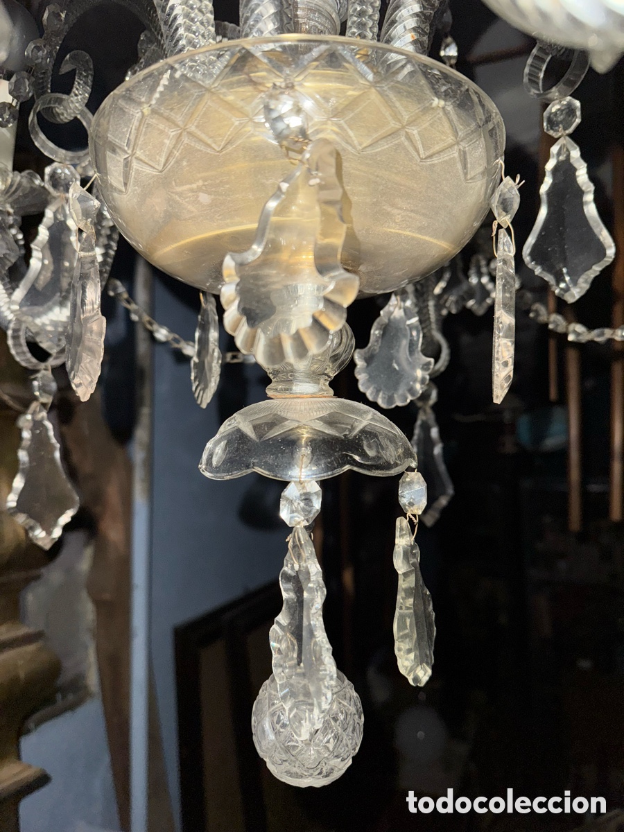 Antig&uuml;edades: Preciosa l&aacute;mpara de cristal - Foto 2