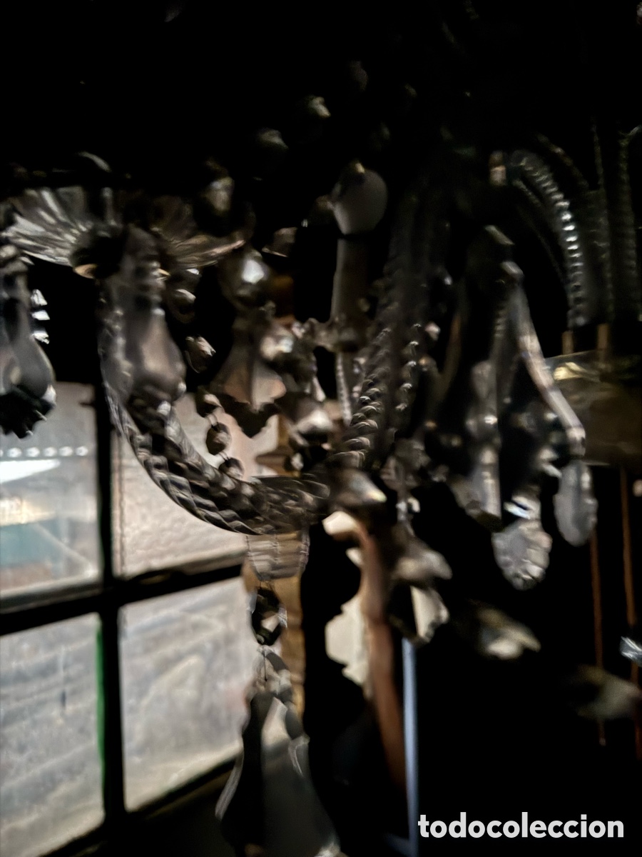 Antig&uuml;edades: Preciosa l&aacute;mpara de cristal - Foto 5