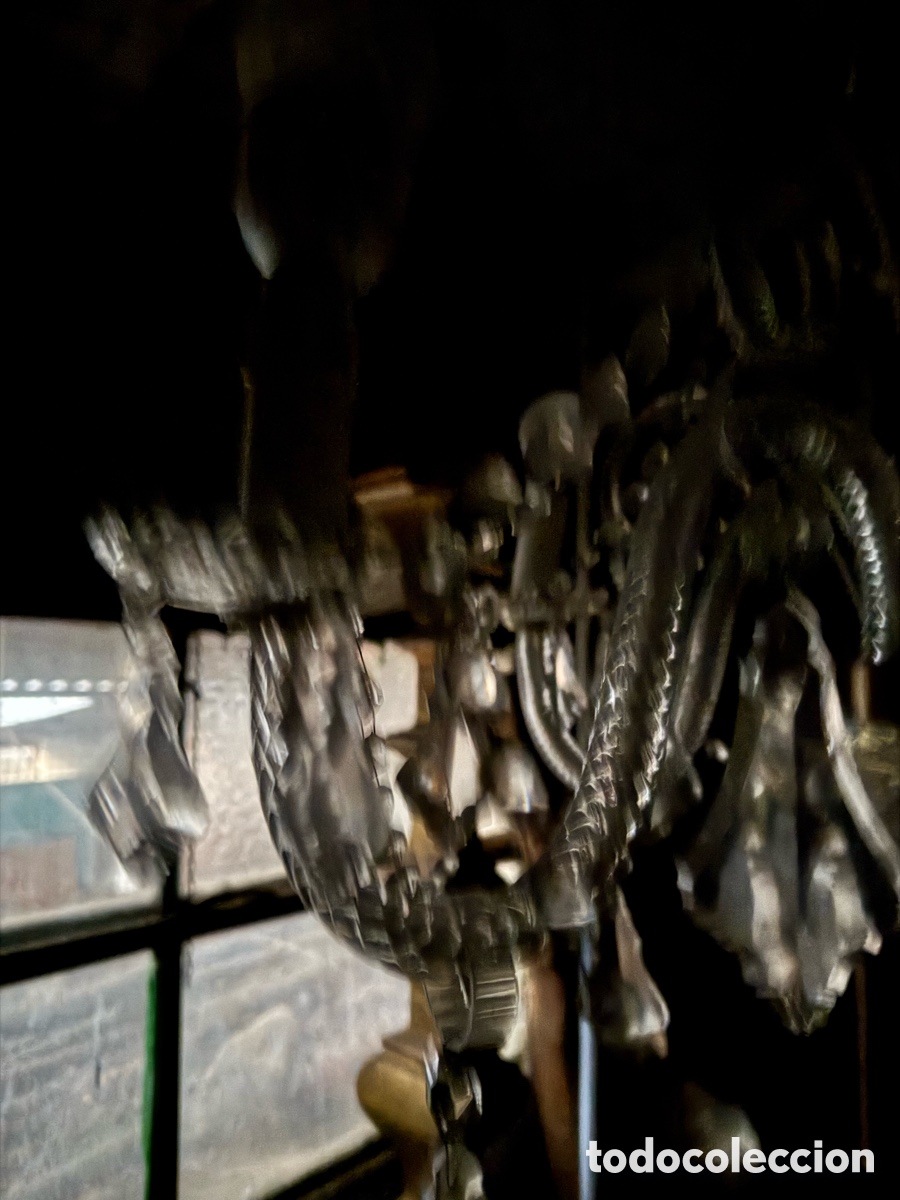 Antig&uuml;edades: Preciosa l&aacute;mpara de cristal - Foto 6