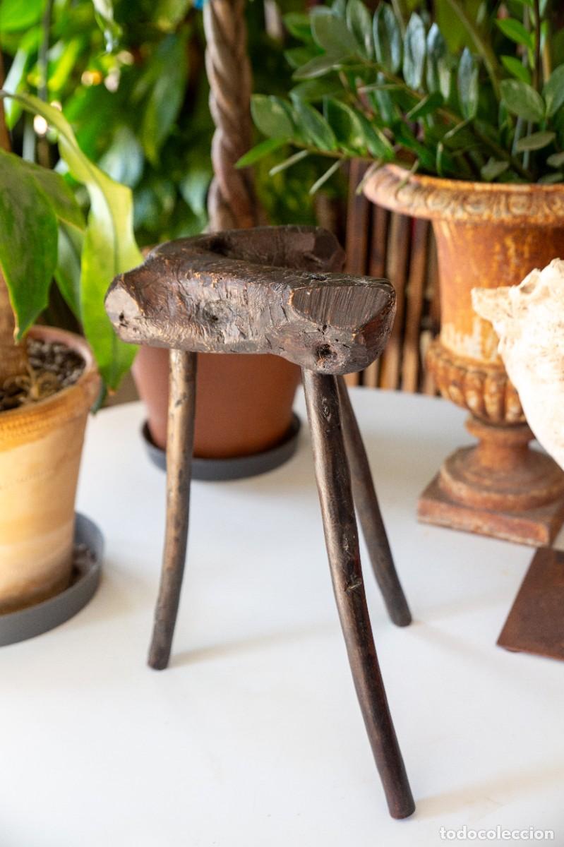 Antig&uuml;edades: Taburete de orde&ntilde;o antiguo - Foto 4