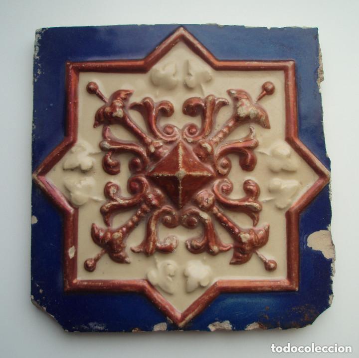 Antig&uuml;edades: DOS AZULEJOS. MANISES, VALENCIA. - Foto 9