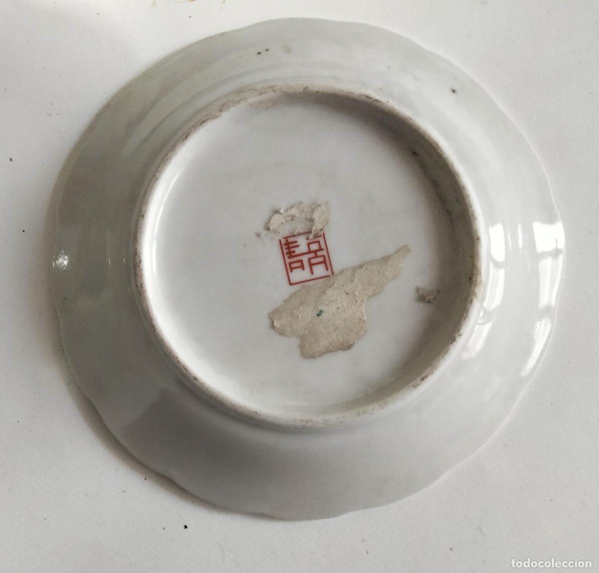 Antig&uuml;edades: Plato oriental pintado a mano - Foto 2