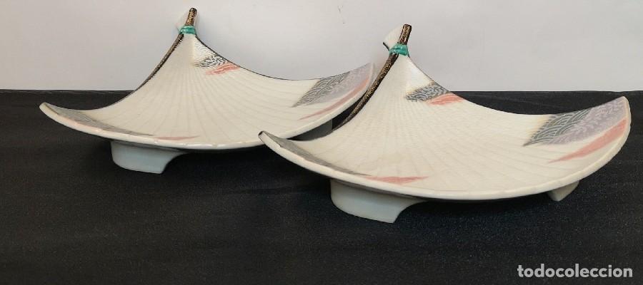 Antig&uuml;edades: Cuencos Japoneses con Forma de Abanico - Foto 3