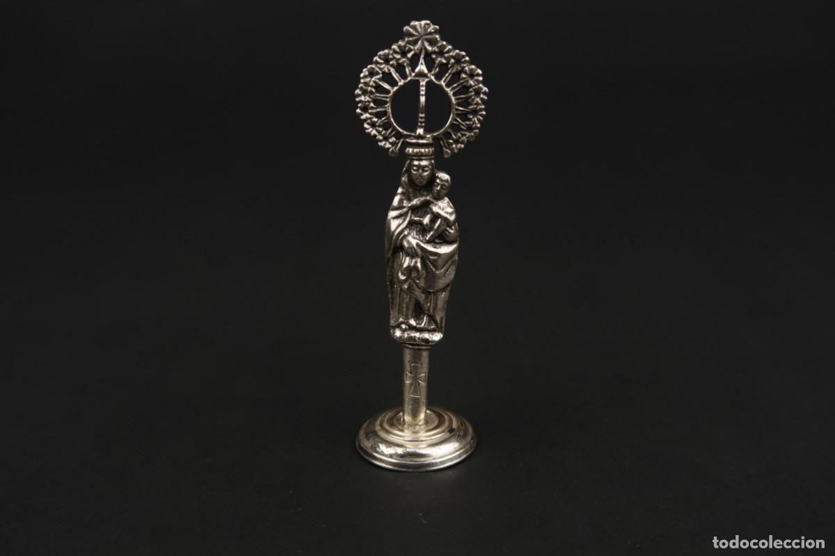 Antig&uuml;edades: Antigua Virgen del Pilar de Plata - Foto 1