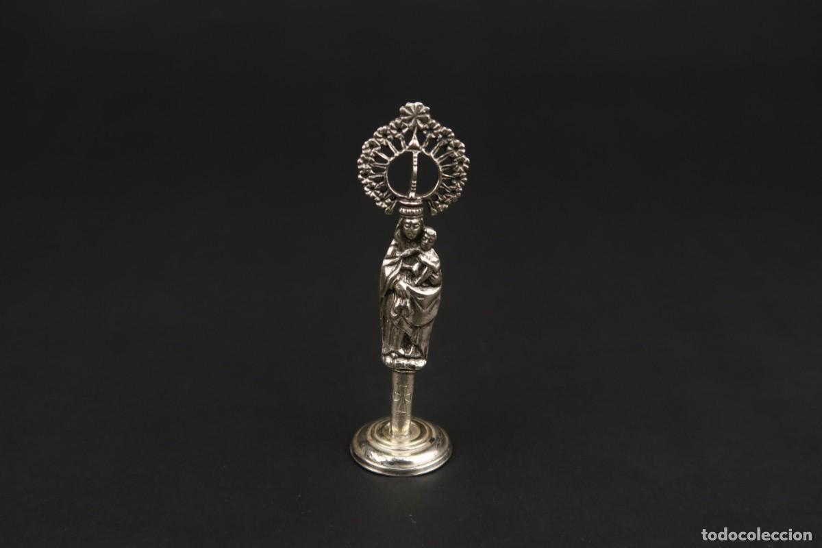 Antig&uuml;edades: Antigua Virgen del Pilar de Plata - Foto 2