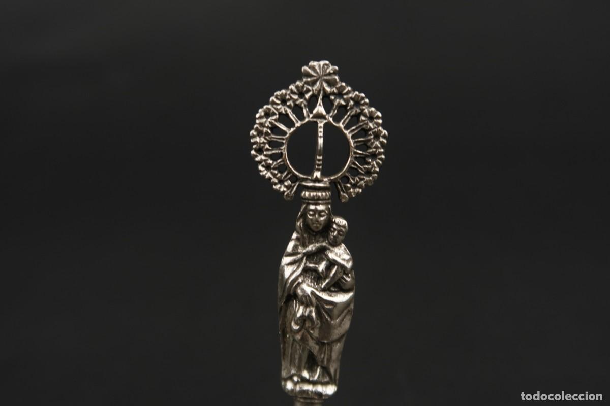 Antig&uuml;edades: Antigua Virgen del Pilar de Plata - Foto 3