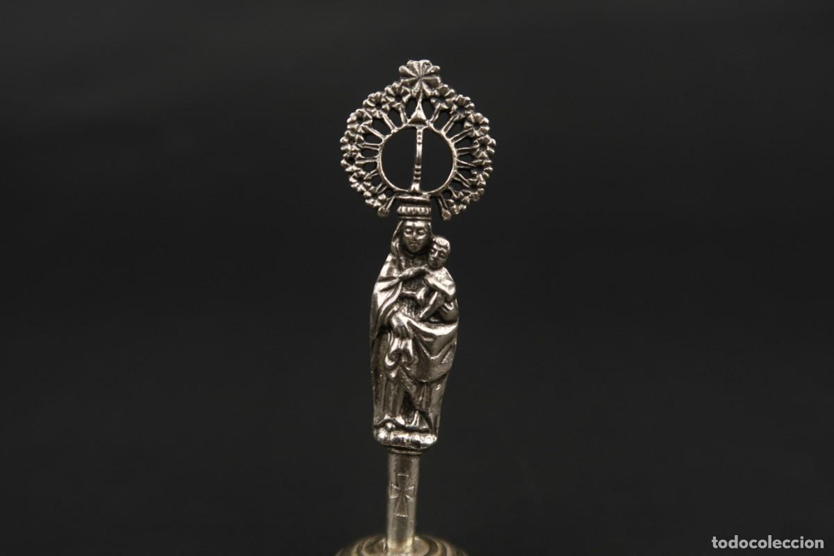 Antig&uuml;edades: Antigua Virgen del Pilar de Plata - Foto 4
