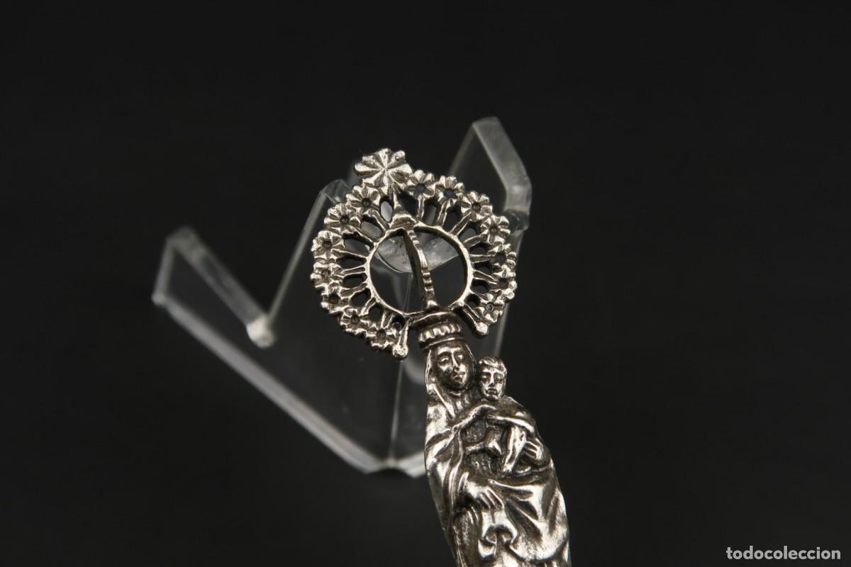 Antig&uuml;edades: Antigua Virgen del Pilar de Plata - Foto 9