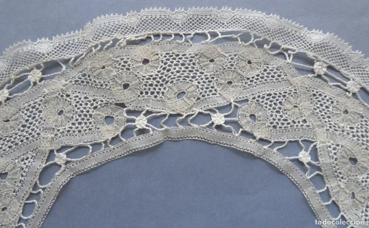 Antig&uuml;edades: ANTIGUO CUELLO DE ENCAJE DE BRUJAS S.XIX - Foto 2