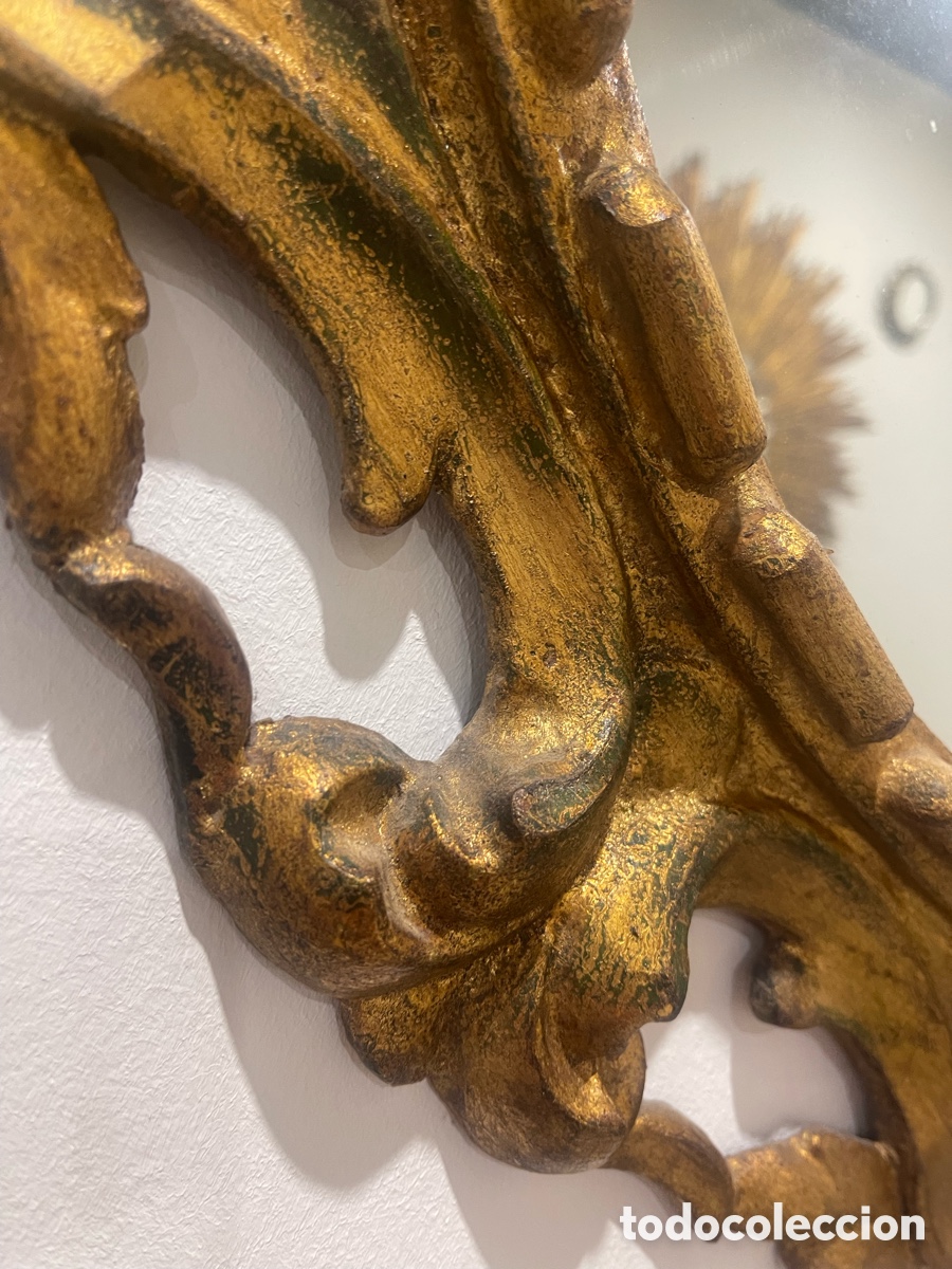 Antig&uuml;edades: Espejo de madera con pan de oro - Foto 3