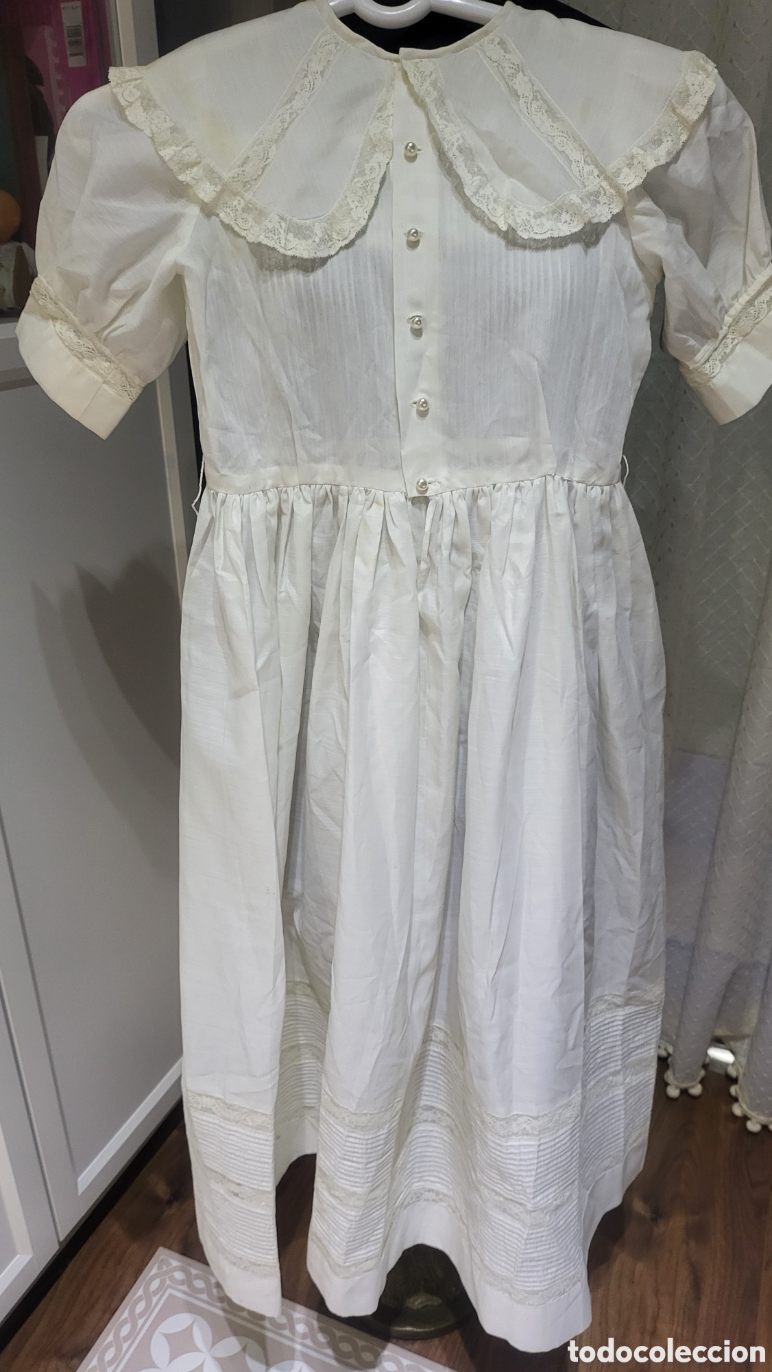 Antig&uuml;edades: ANTIGUO VESTIDO DE COMUNION NI&Ntilde;A - Foto 6
