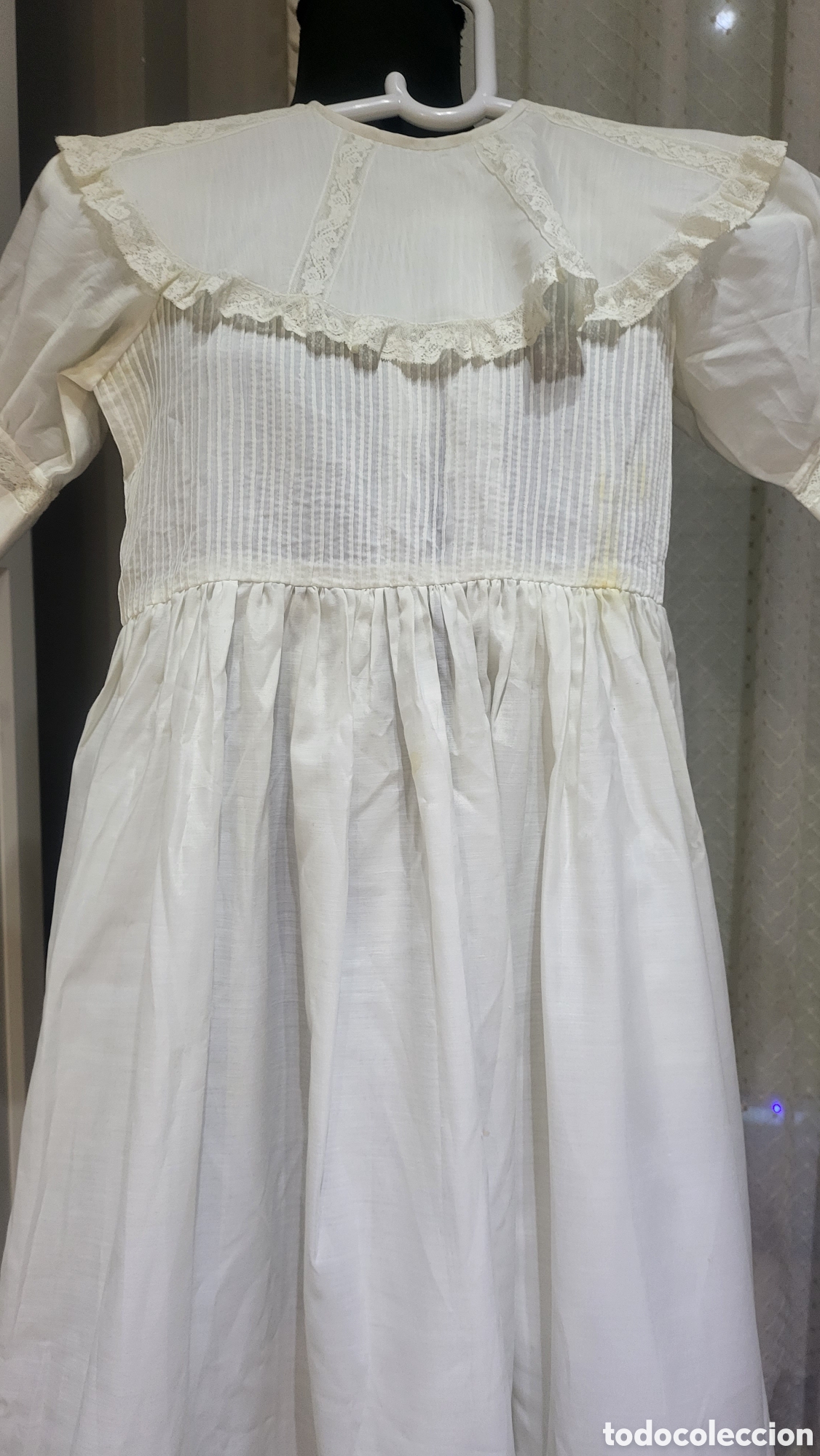 Antig&uuml;edades: ANTIGUO VESTIDO DE COMUNION NI&Ntilde;A - Foto 1