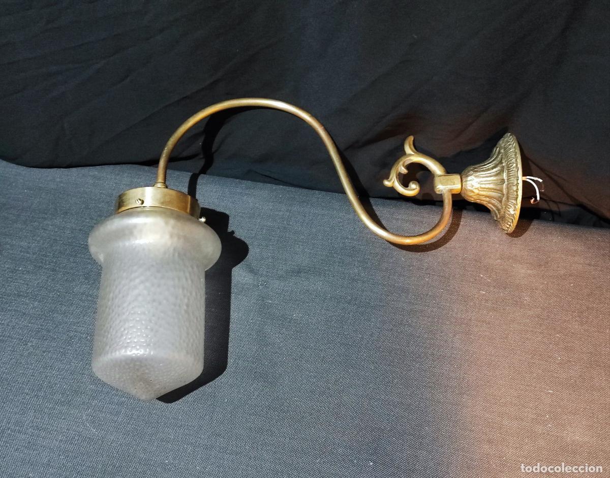 Antig&uuml;edades: APLIQUE DE PARED MODERNISTA, ELECTRIFICADO - Foto 3