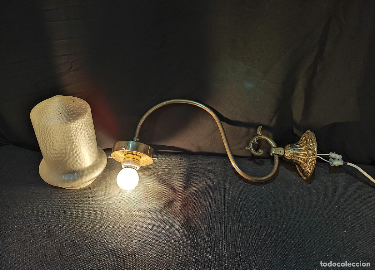 Antig&uuml;edades: APLIQUE DE PARED MODERNISTA, ELECTRIFICADO - Foto 5