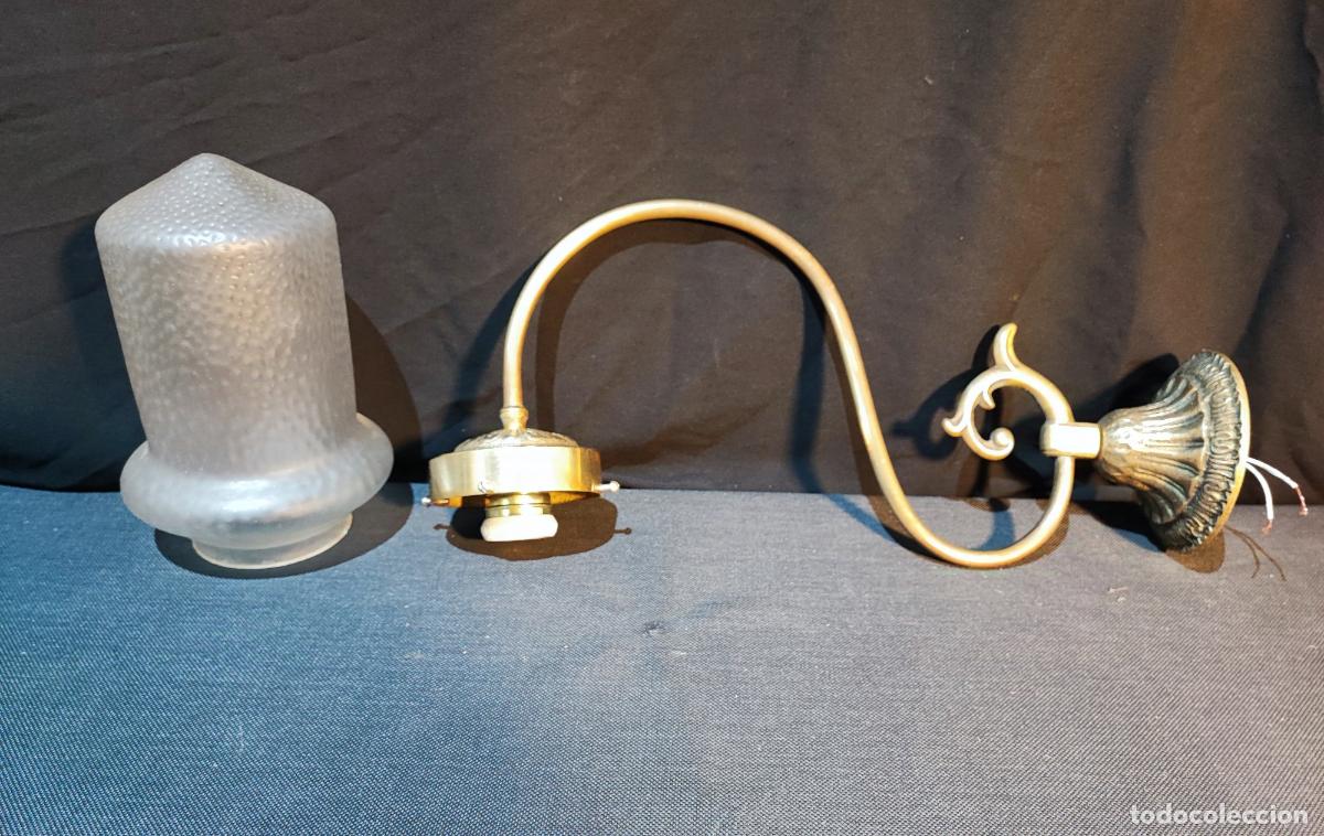 Antig&uuml;edades: APLIQUE DE PARED MODERNISTA, ELECTRIFICADO - Foto 6