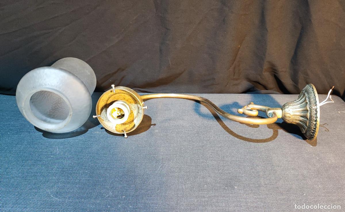 Antig&uuml;edades: APLIQUE DE PARED MODERNISTA, ELECTRIFICADO - Foto 7