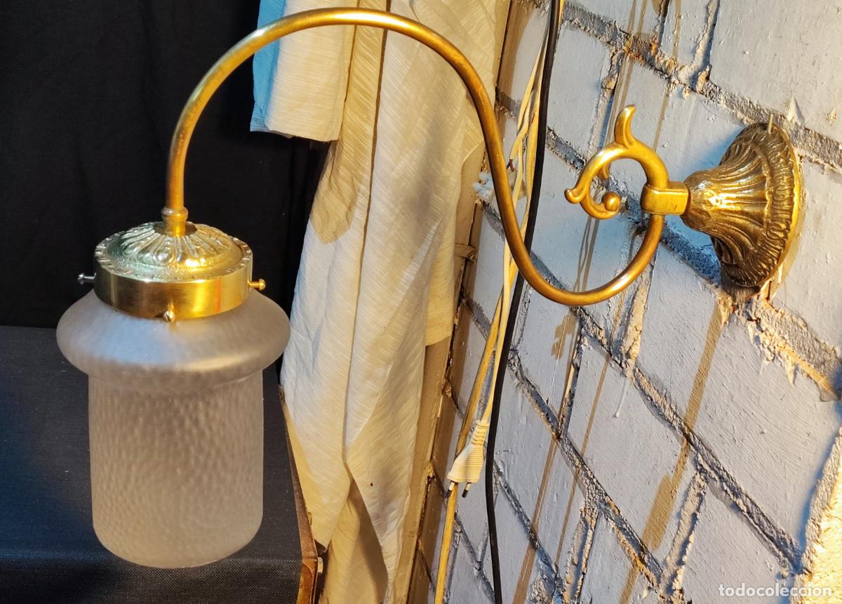 Antig&uuml;edades: APLIQUE DE PARED MODERNISTA, ELECTRIFICADO - Foto 8
