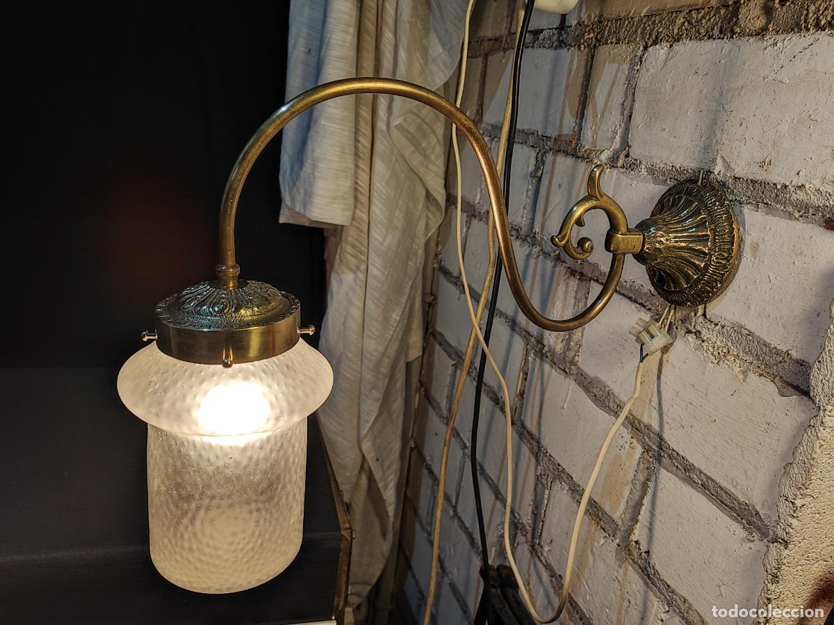 Antig&uuml;edades: APLIQUE DE PARED MODERNISTA, ELECTRIFICADO - Foto 1