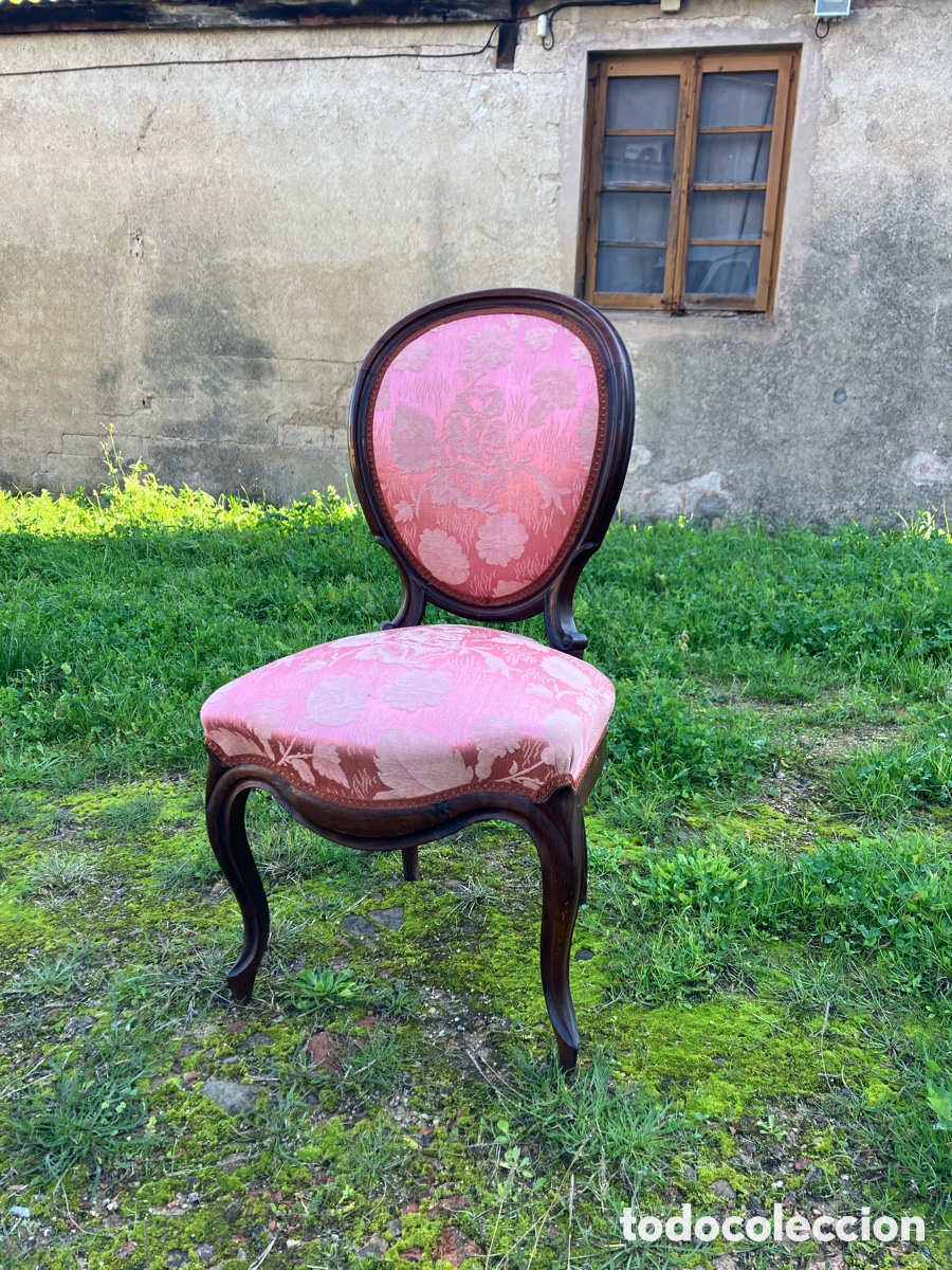 Antig&uuml;edades: Silla Isabelina de tocador - Foto 2
