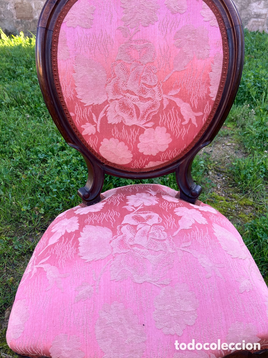 Antig&uuml;edades: Silla Isabelina de tocador - Foto 4