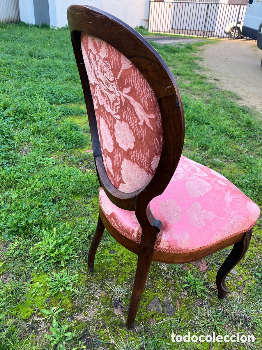 Antig&uuml;edades: Silla Isabelina de tocador - Foto 5